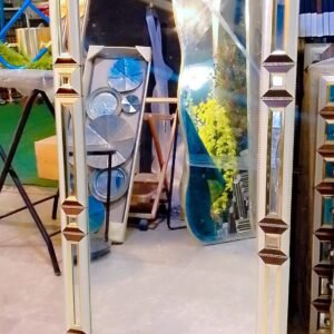 luxury full length decorative mirror with 3d geometric frame